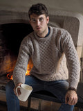 Oatmeal Irish Aran Sweater