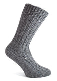 Grey Irish wool sock