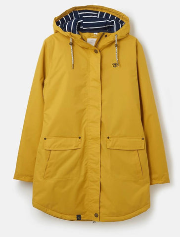 Women's winter raincoat yellow