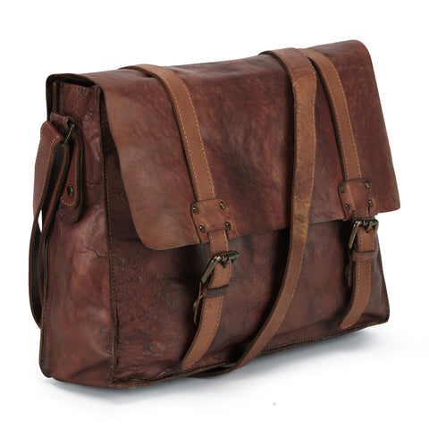 VINTAGE STYLE LEATHER SATCHEL