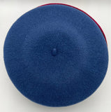 Blue wool beret