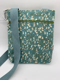 Patterned cotton messenger bag