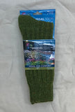 Moss Irish wool sock