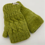 Cable knit hand warmers