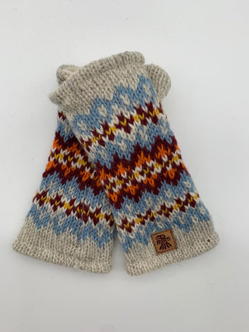 Hand Knitted Fair Isle Hand warmers