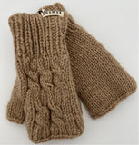 Cable knit hand warmers