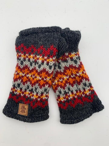 Hand Knitted Fair Isle Hand warmers